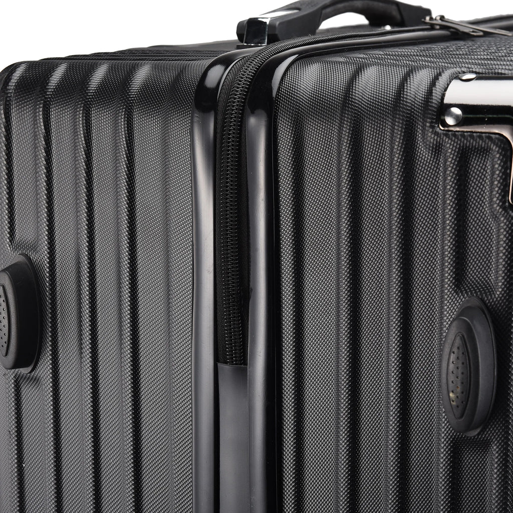 Ensemble de 3 valises Rigides Noir - Trio