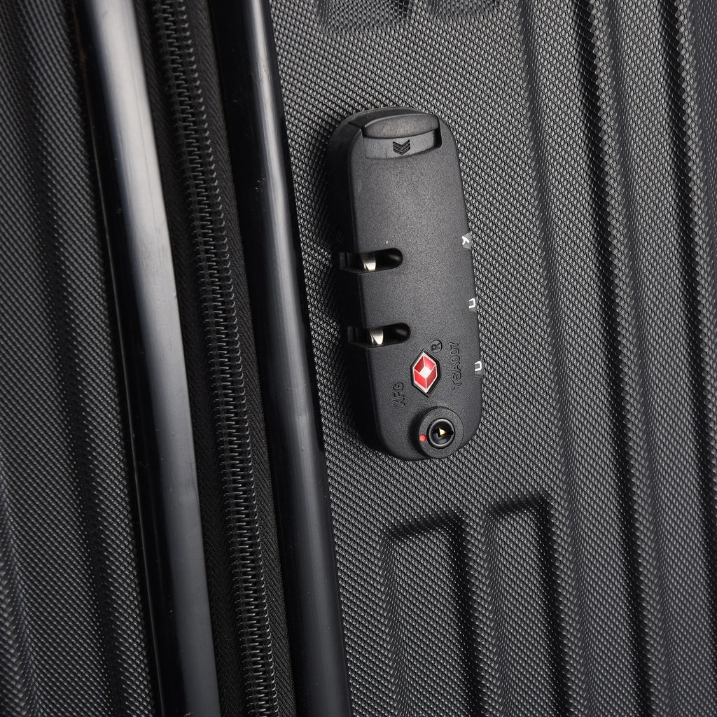 Ensemble de 3 valises Rigides Noir - Trio