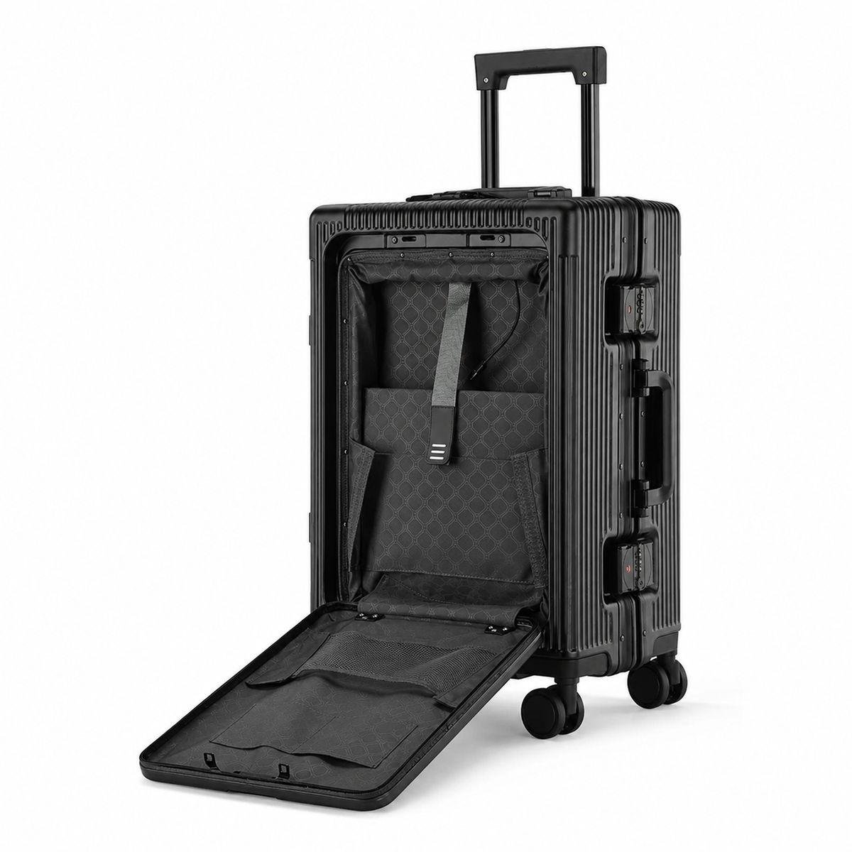 Valise cabine à ouverture frontale - Porte gobelet