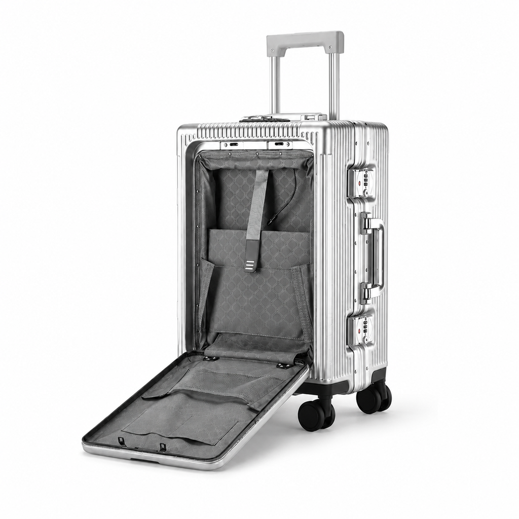 Valise cabine à ouverture frontale - Porte gobelet