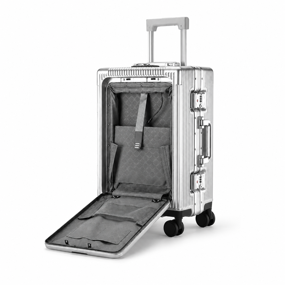 Valise cabine à ouverture frontale - Porte gobelet