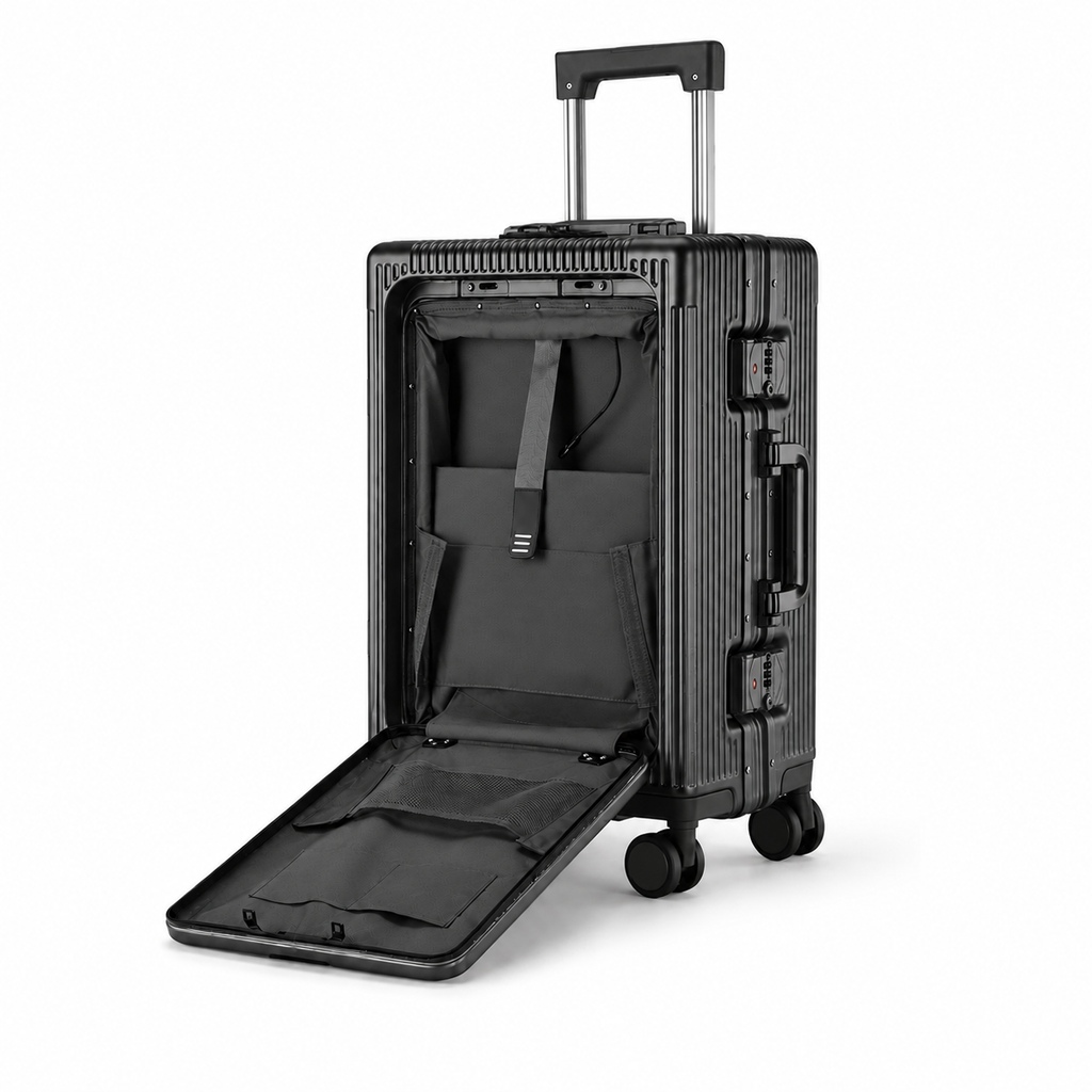 Valise cabine à ouverture frontale - Porte gobelet