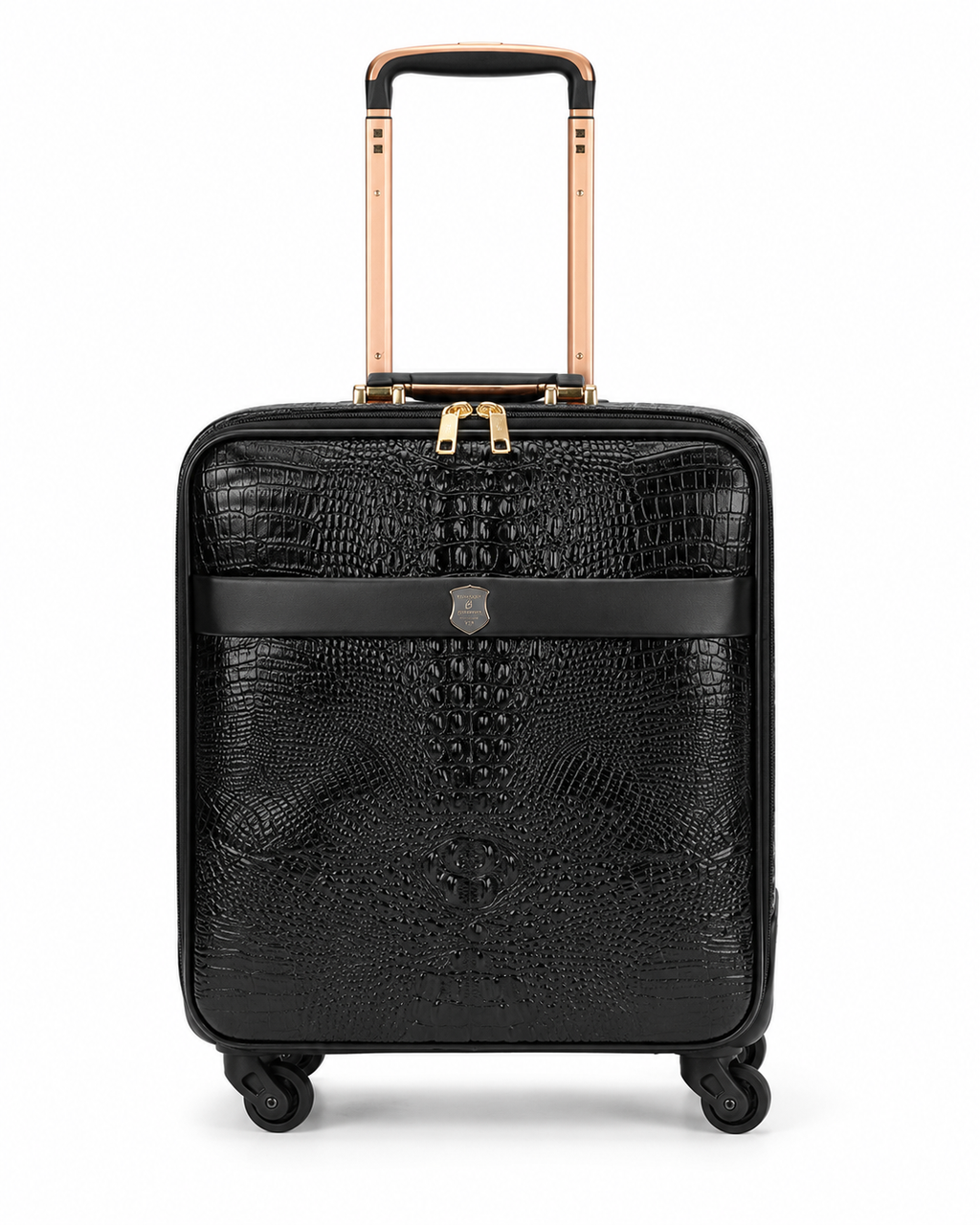 Valise façon cuir grainé