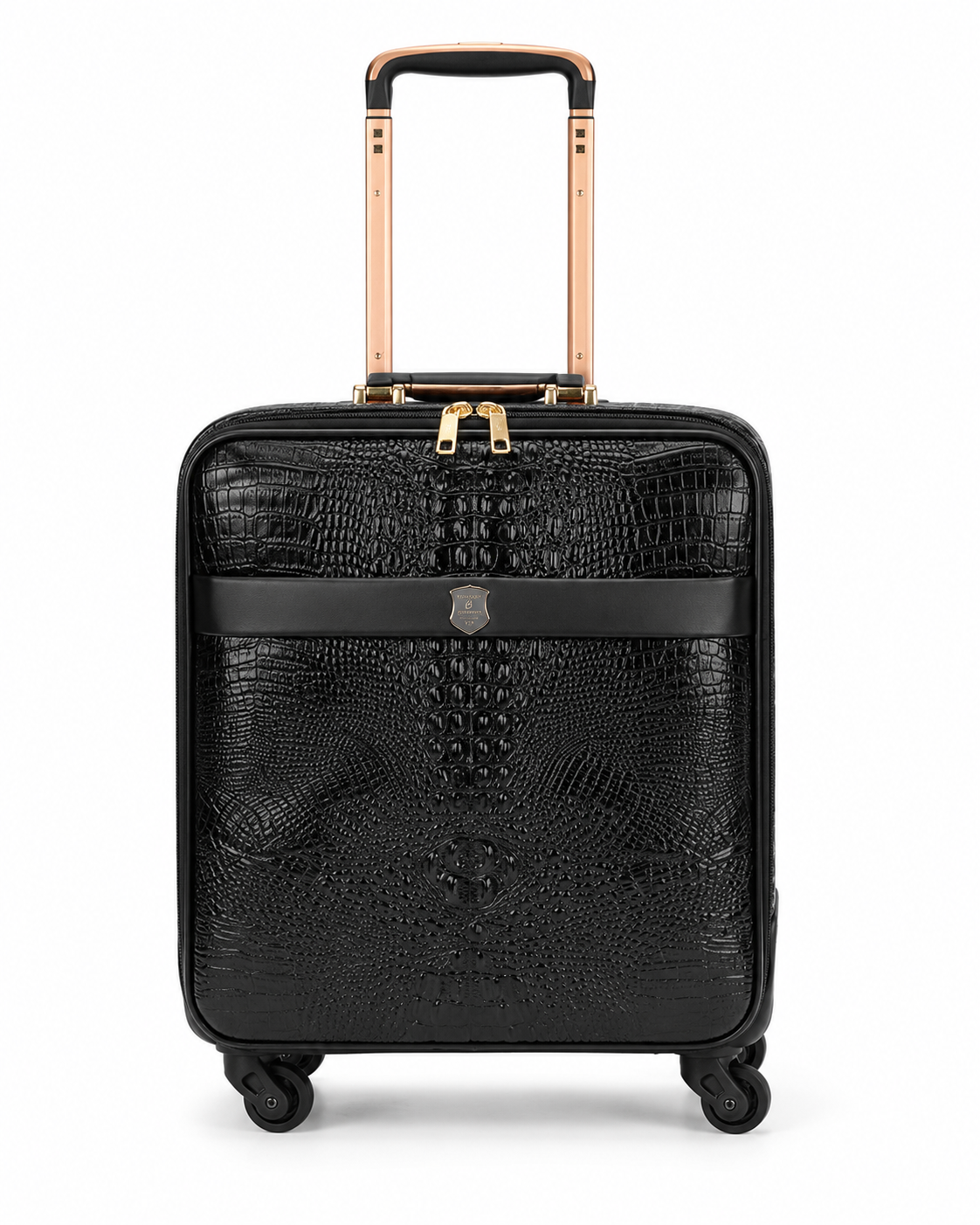 Valise façon cuir grainé