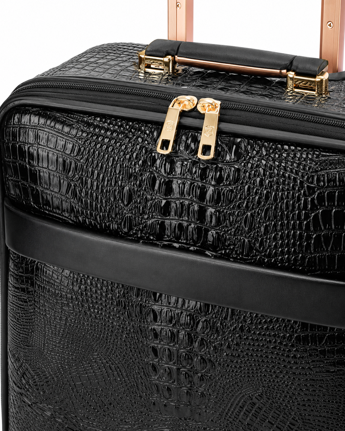 Valise façon cuir grainé