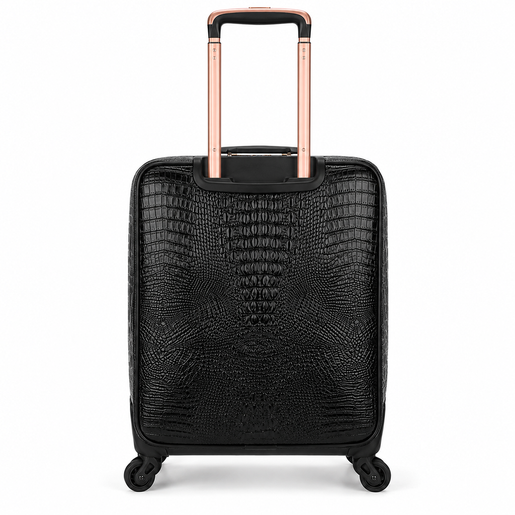 Valise façon cuir grainé