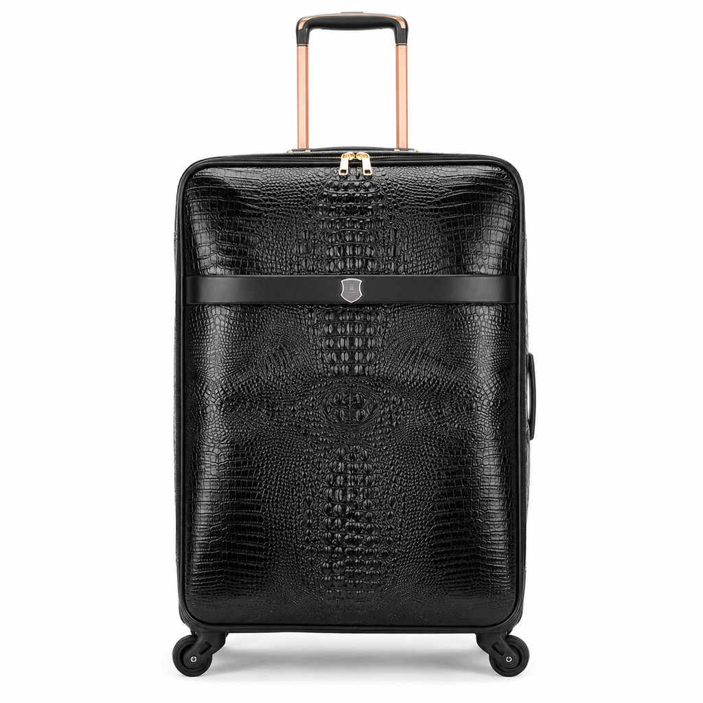 Valise façon cuir grainé