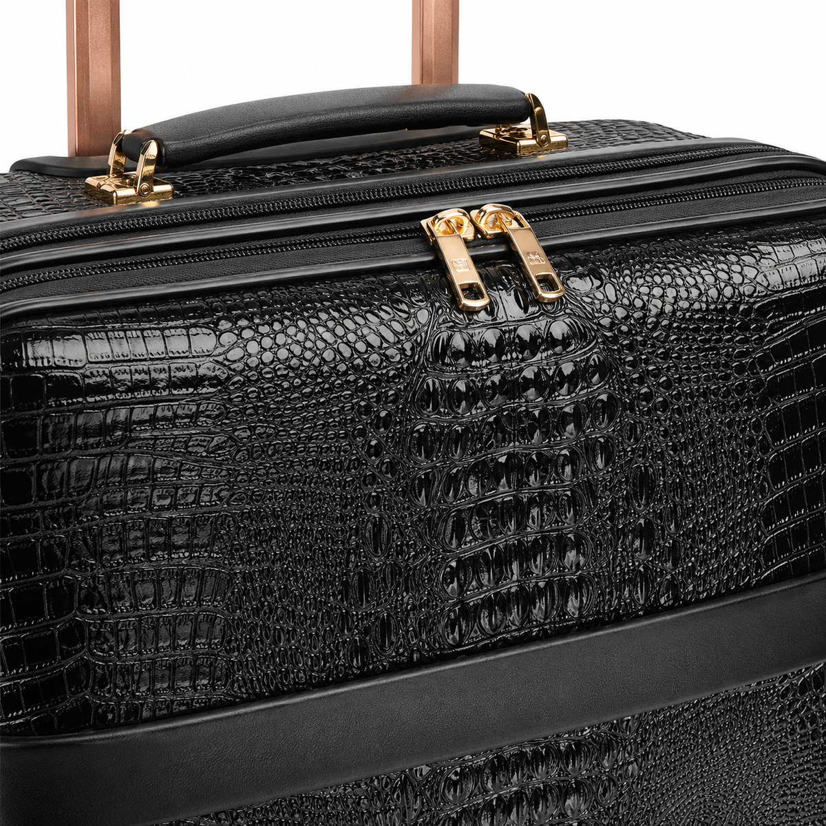Valise façon cuir grainé