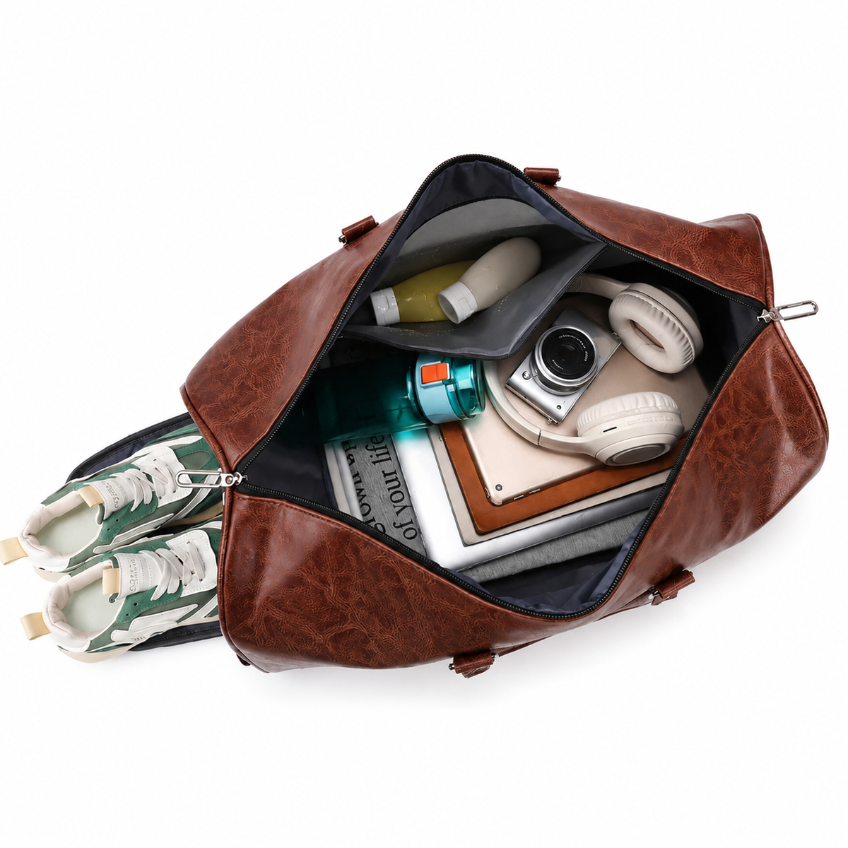 Sac polochon effet cuir