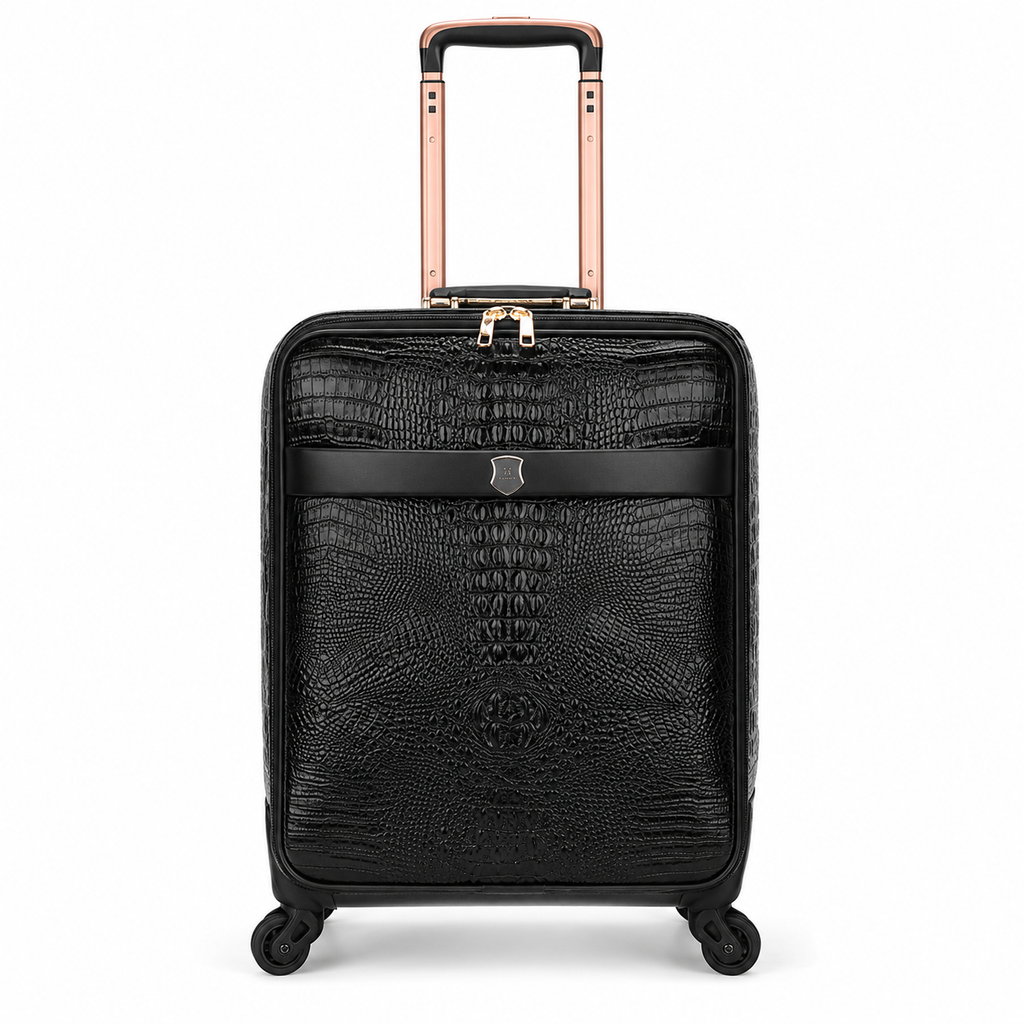 Valise façon cuir grainé