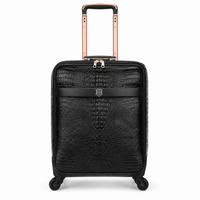 Valise façon cuir grainé