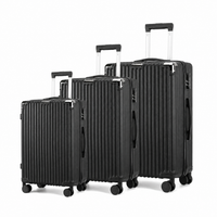 Ensemble de 3 valises Rigides Noir - Trio