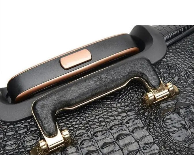 Valise façon cuir grainé
